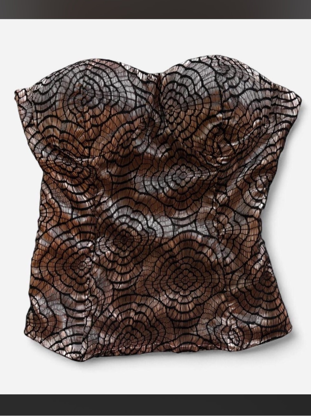 Vintage Spiderweb Lace Strapless Top <3